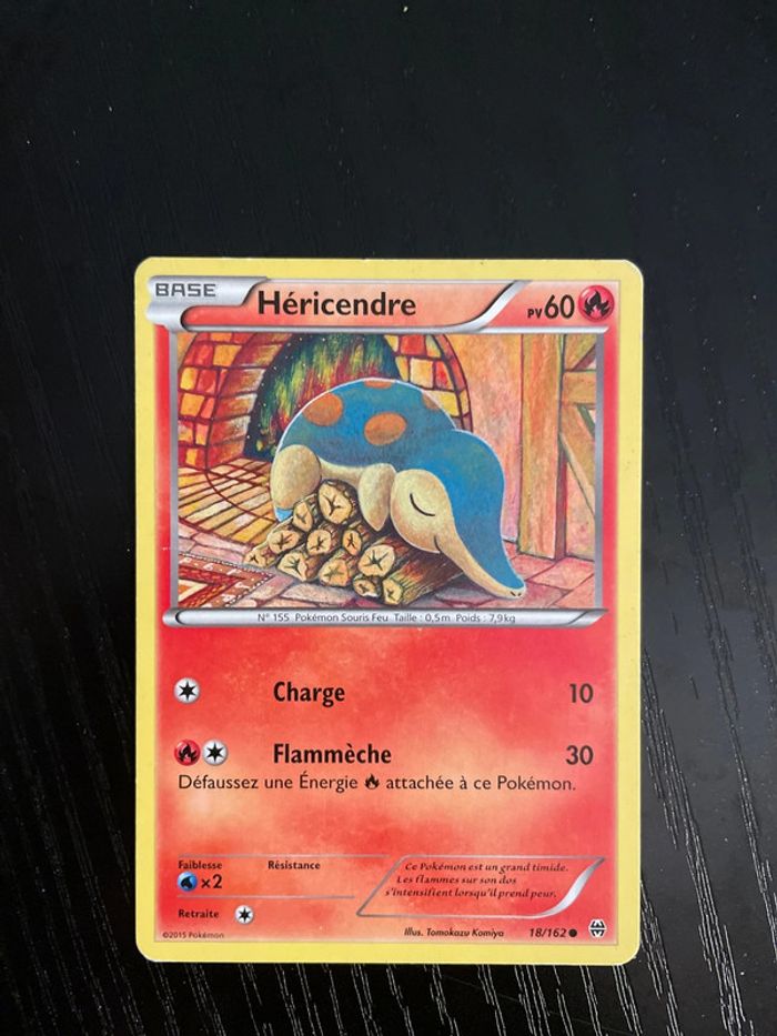 Carte Pokémon Héricendre 18/162