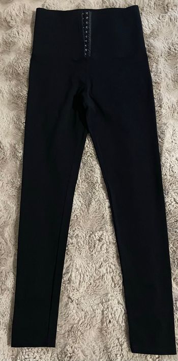 Legging gainant noir taille haute à agrafes – effet ventre plat Femme Taille 38/40