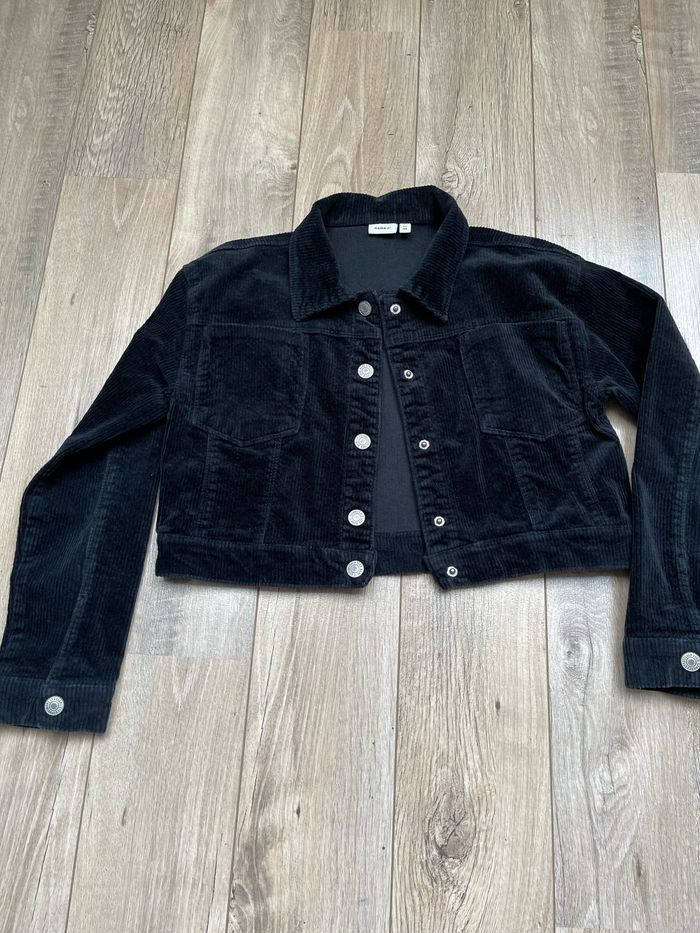 Veste velours noir Name it 11-12 ans