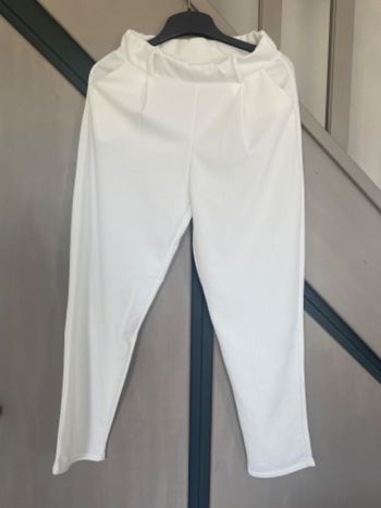 Pantalon blanc crème