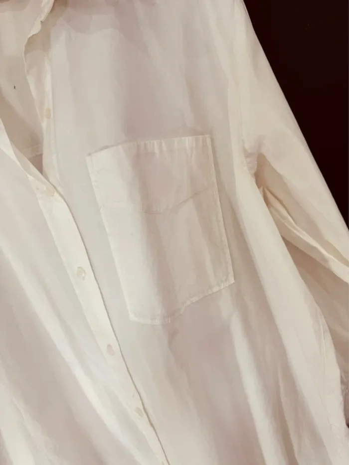 Taille 36 ~ S chemise longue et oversize femme Zara blanche 🌸 - photo numéro 3