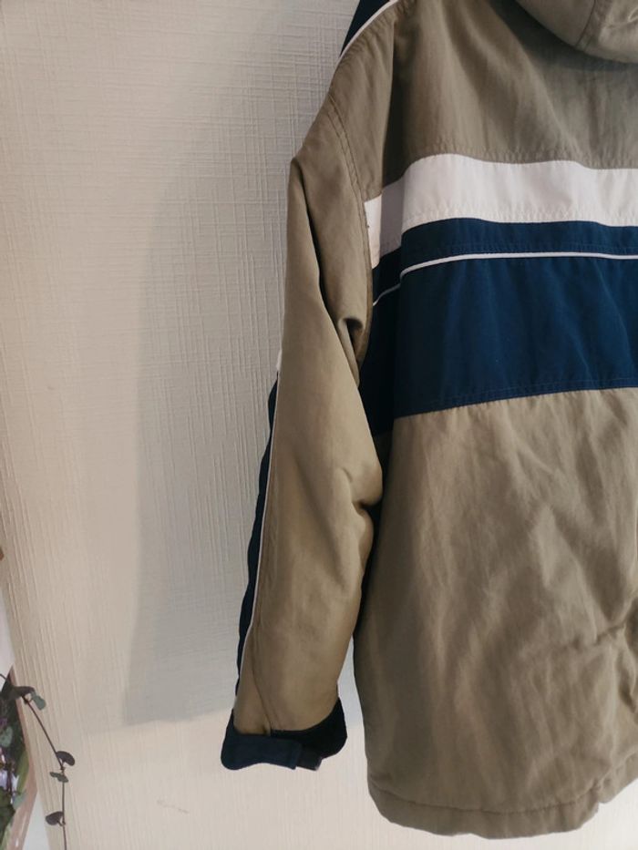 Doudoune Quiksilver bleu marine beige et blanc 14 ans - photo numéro 12