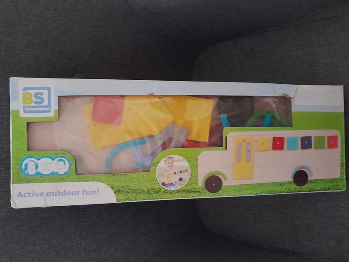 camion à clouer de marque BS en bois - jeu de clous - montessori - photo numéro 2