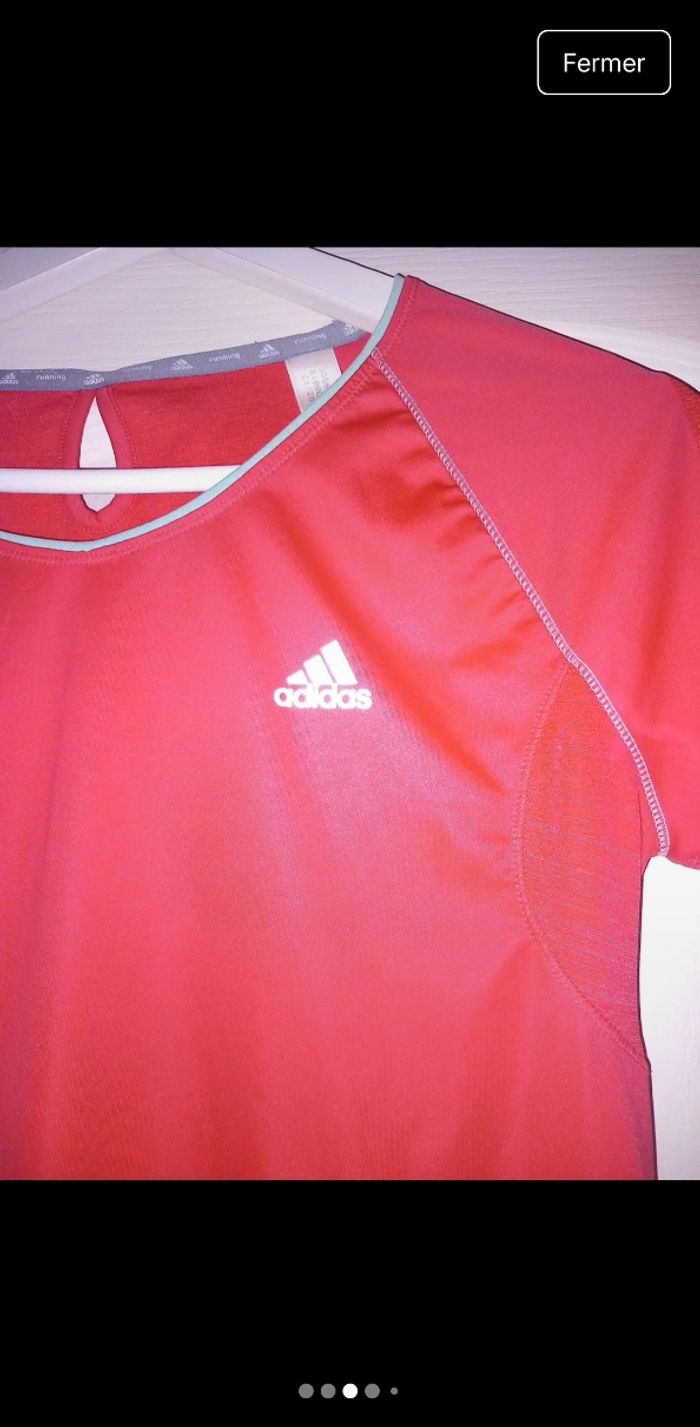 T-Shirt Femme Adidas - Taille S - Couleur Dynamique - photo numéro 10