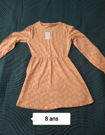 Robe beige/marron zeeman 8 ans