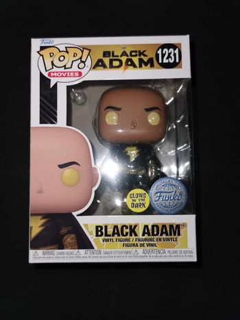 Figurine Funko Pop / Black Adam N°1231 / Dc Comics / Glows In The Dark Spécial édition