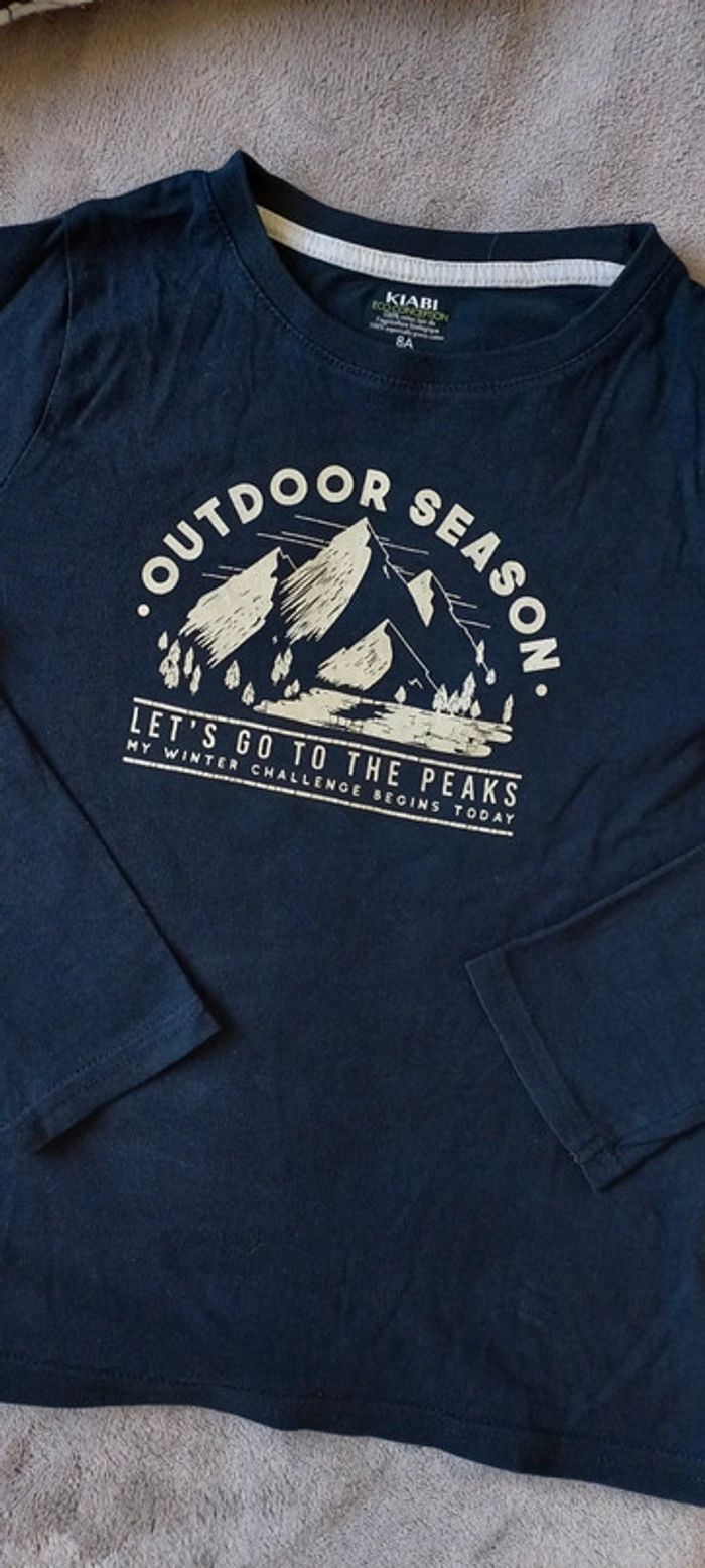 T-shirt manches longues Kiabi, taille 8 ans - photo numéro 2