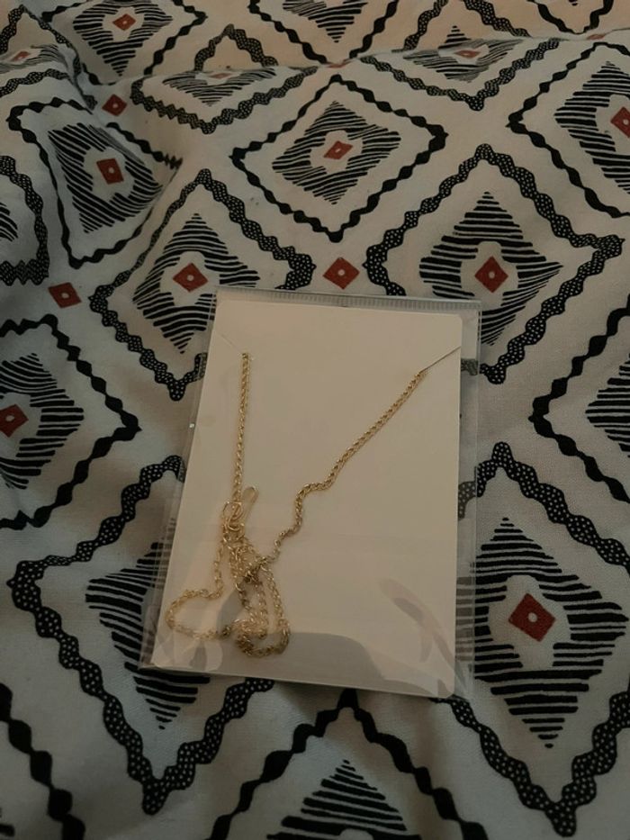Collier cœur rose et blanc - photo numéro 3