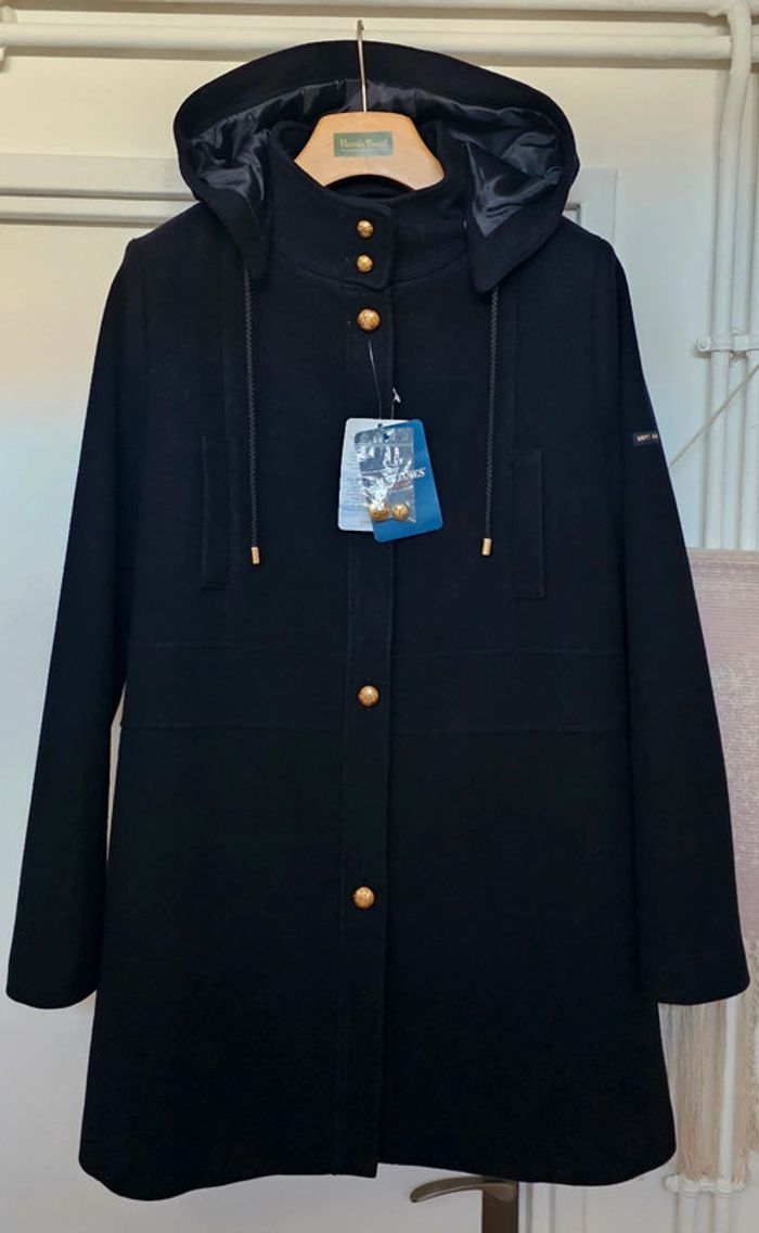 Manteau Caban Laine Saint James Taille 40 - photo numéro 3