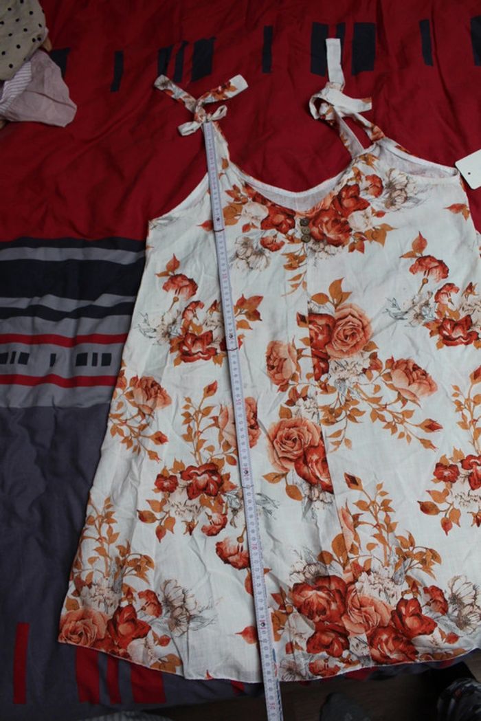 Débardeur fleurs oranges - photo numéro 9