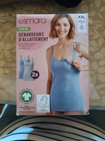 Lot de 2 débardeurs d allaitement taille xxl 5052