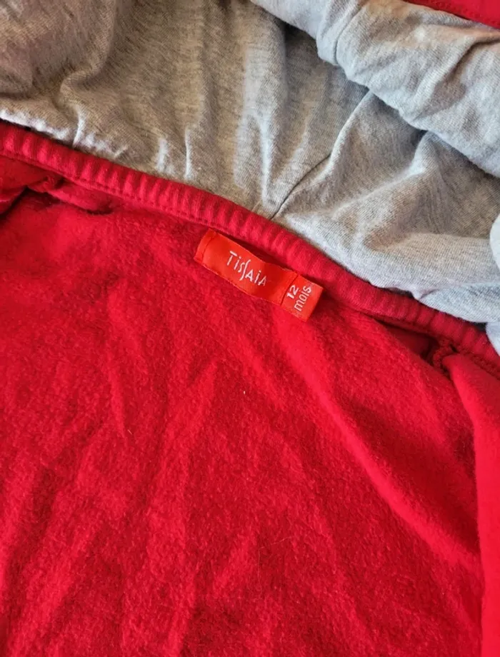 Veste à capuche zippée fille 12 mois - photo numéro 4