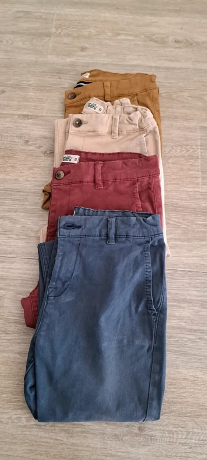 Lot 4 chinos garçon - photo numéro 2