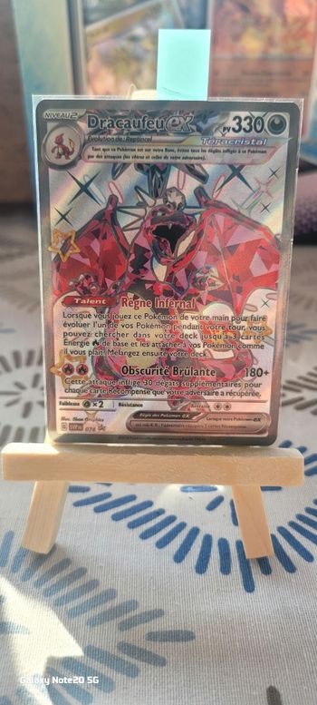 À VENDRE – Carte Pokémon rare Dracaufeu EX Téracristal Obscur 🔥