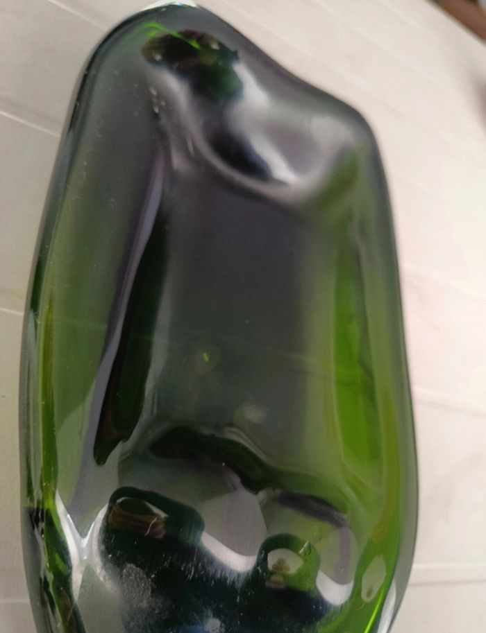 Plateau/Vide-Poche Upcycling | Bouteille de Vin Écrasée Unique | Déco & Apéritif - photo numéro 4