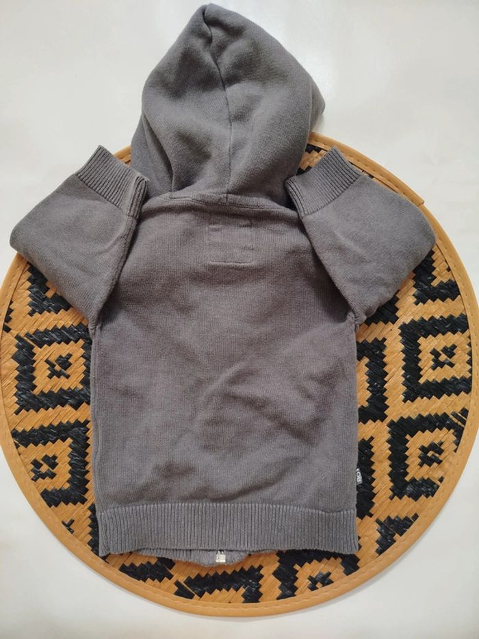 Gilet sweat zippé capuche 3 mois garçon - photo numéro 4