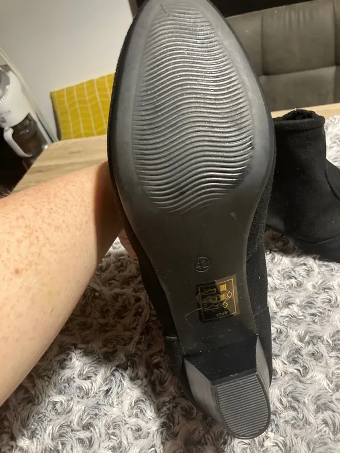 Bottine noir fermeture à l’arrière - photo numéro 4