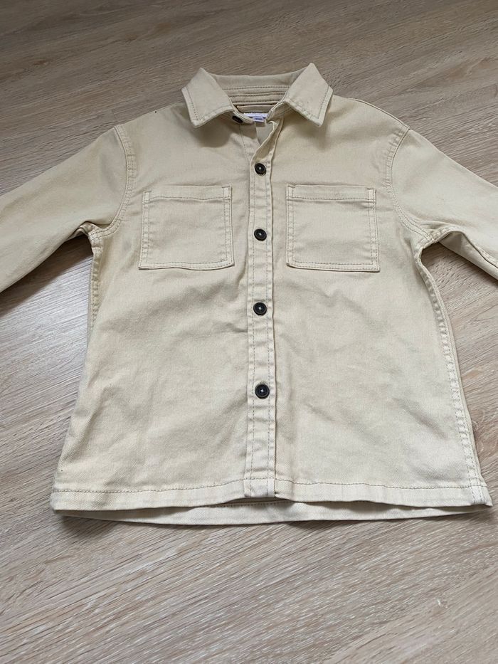Veste chemise jean beige Vertbaudet - photo numéro 2