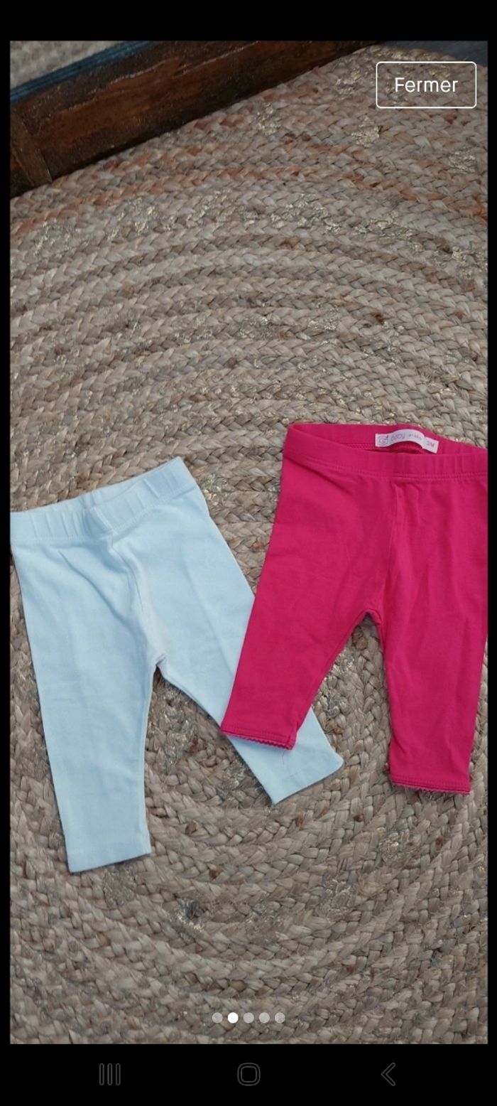 Lot pantalon bébé fille - photo numéro 2