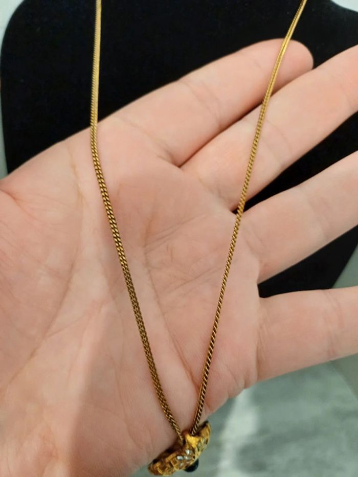 Collier vintage en plaqué or - photo numéro 4