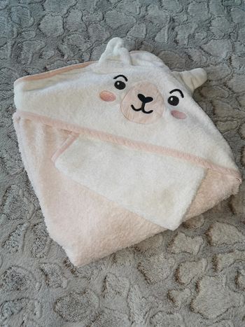 Cape de bain lapin rose Tex