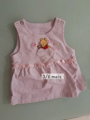 Robe Disney rose 3/6 mois 68cm