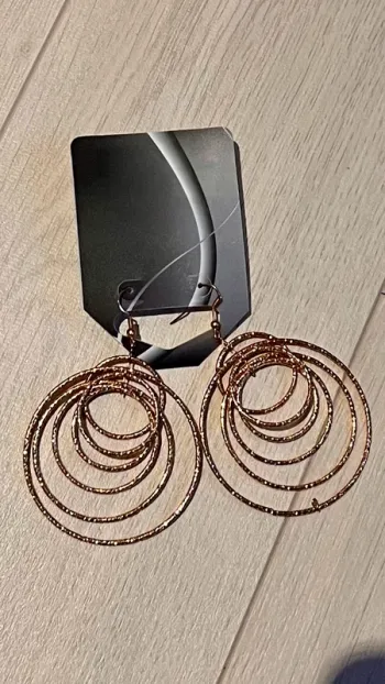 Boucles d’oreille anneaux dorées