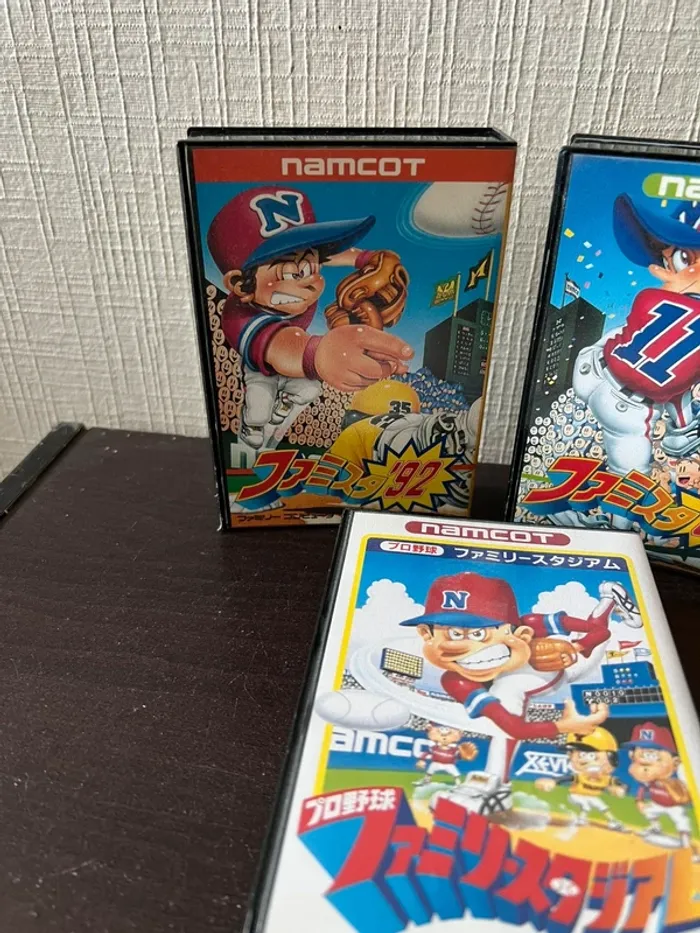 🎮 Lot jeux Famicom Namcot Famista 91 / 92 / Family Stadium – complet - photo numéro 3
