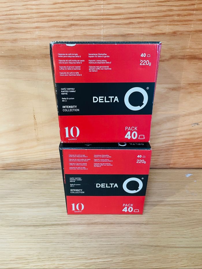 Dosette de café pour machine delta Q 2x40 dosettes