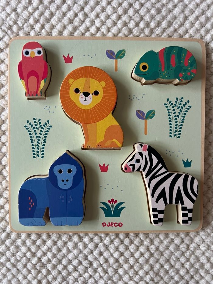 Mon puzzle d’encastrement Emilion Djeco +12mois - photo numéro 2