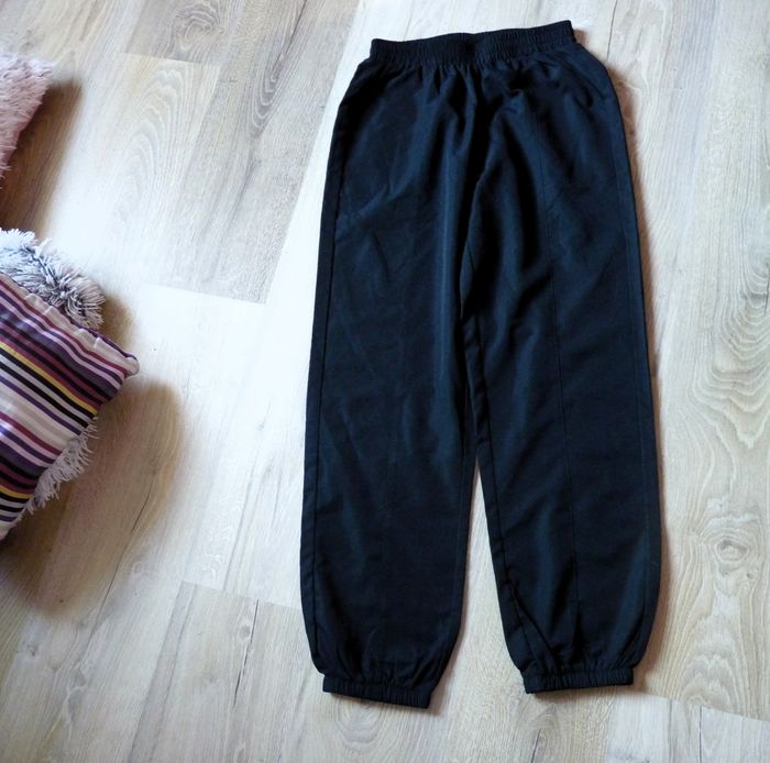 Pantalon large femme S 36 shein souple noir neuf taille élastiquée