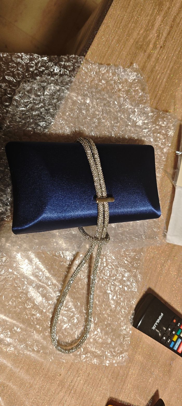 Pochette cérémonie bleu marine - photo numéro 3