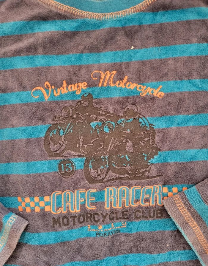 Haut polaire motif moto 8 ans - photo numéro 2