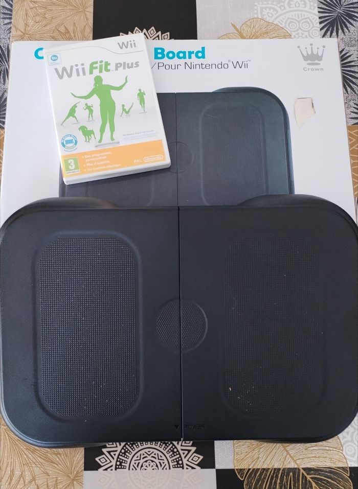 Balance Board Fitness pour Wii + jeux Wii Fit Plus