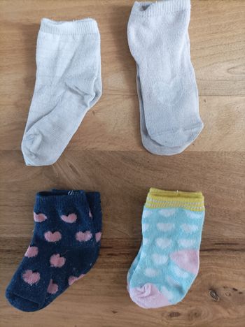 Lot 3 : 4 paires de chaussettes bébé