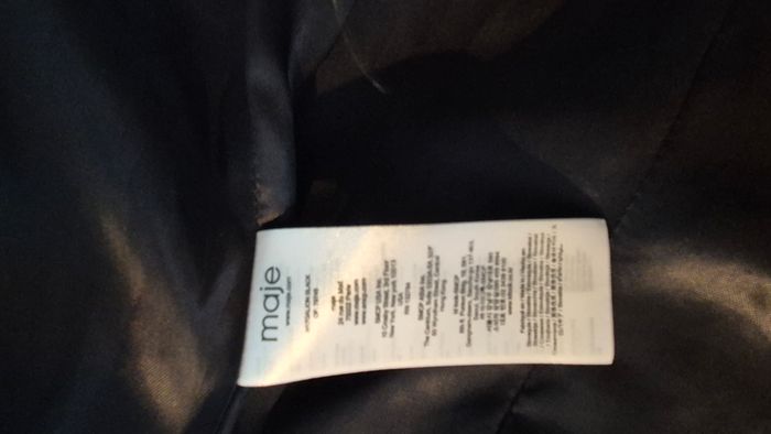 Manteau Maje laine noire - photo numéro 6