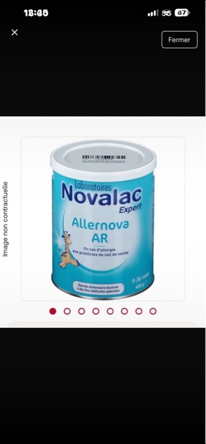 Lait allernova AR