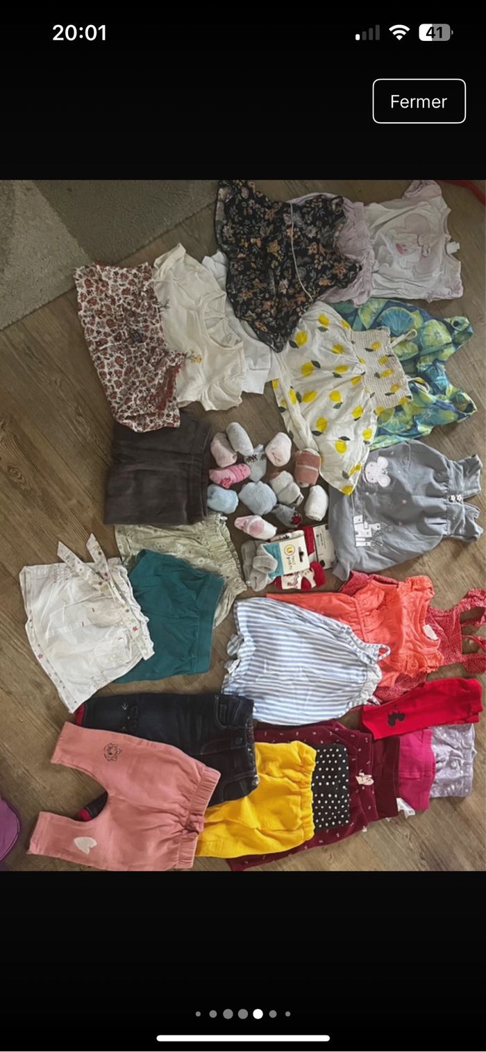 Lot de vêtements bébé filles 6 mois - photo numéro 5