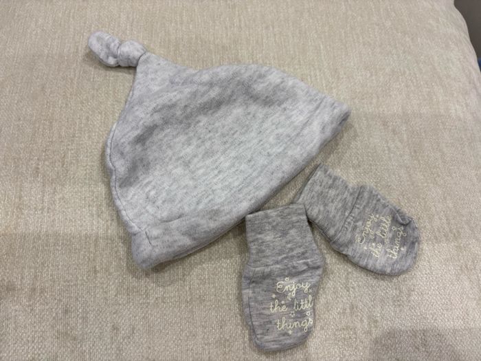 Bonnet et moufles naissance