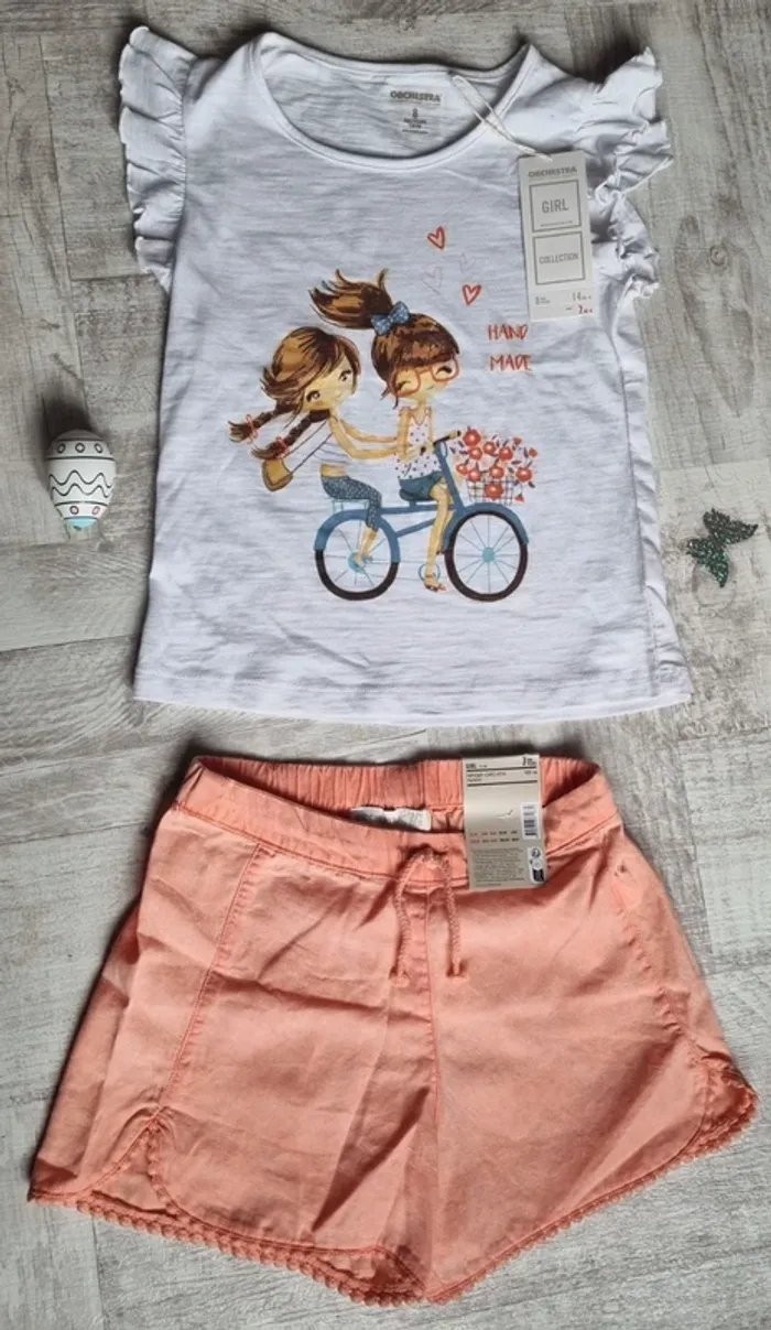 Ensemble 7.8 ans fille neuf