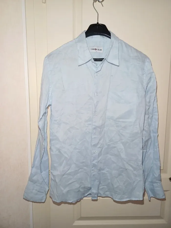 Chemise unies Camion Blue