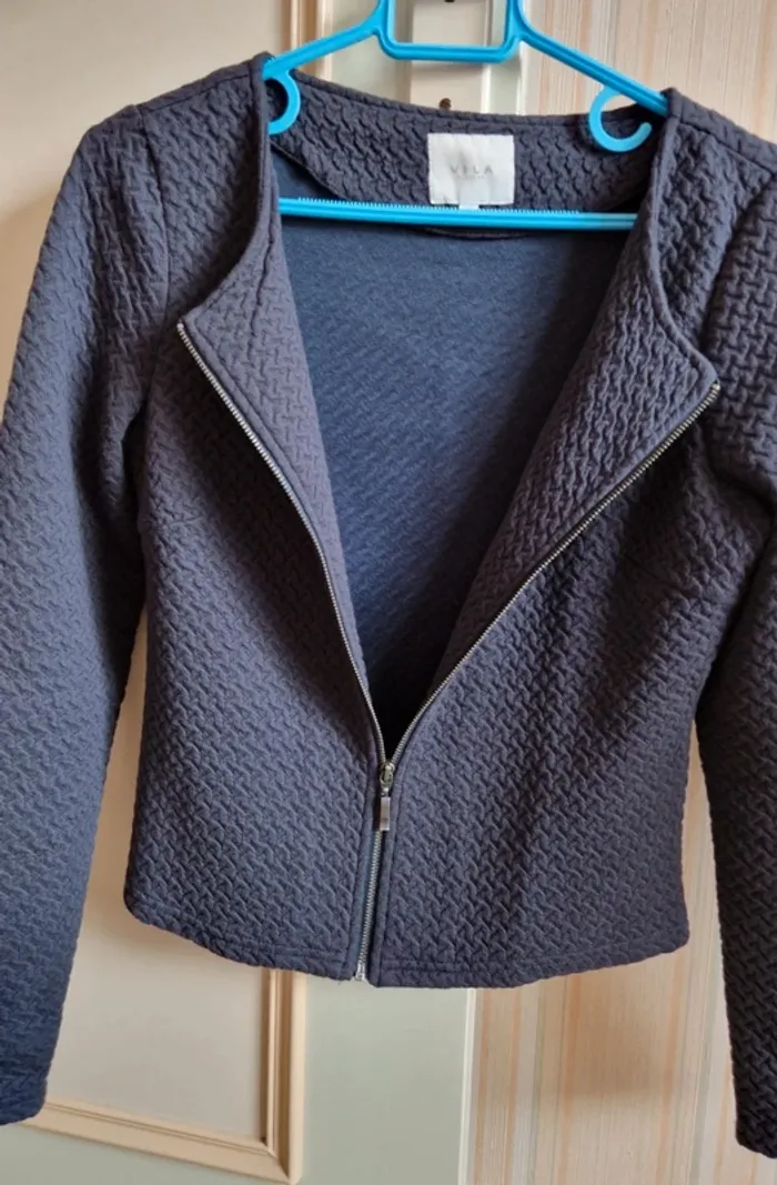Veste bleu marine Vila XS - photo numéro 5