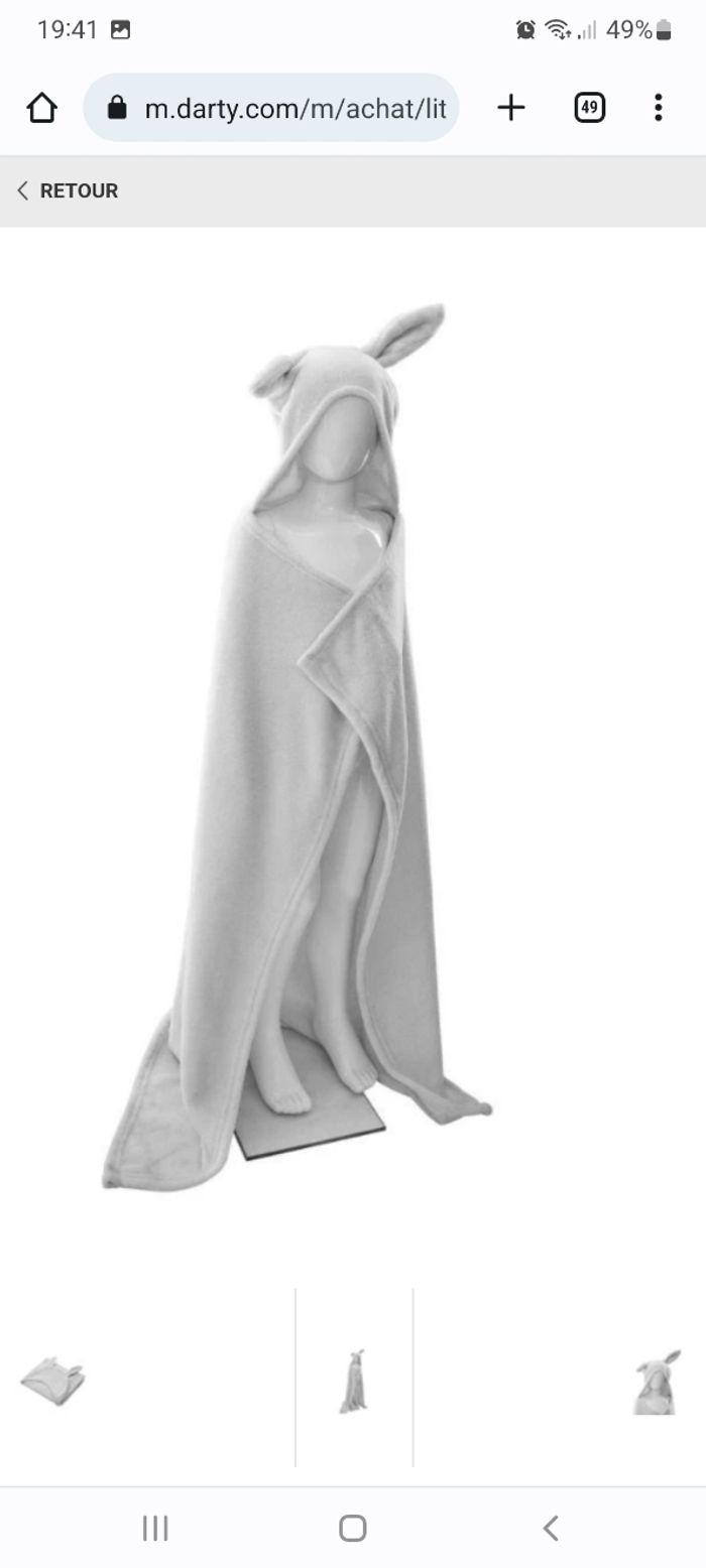 Plaid à capuche pour enfant - photo numéro 5