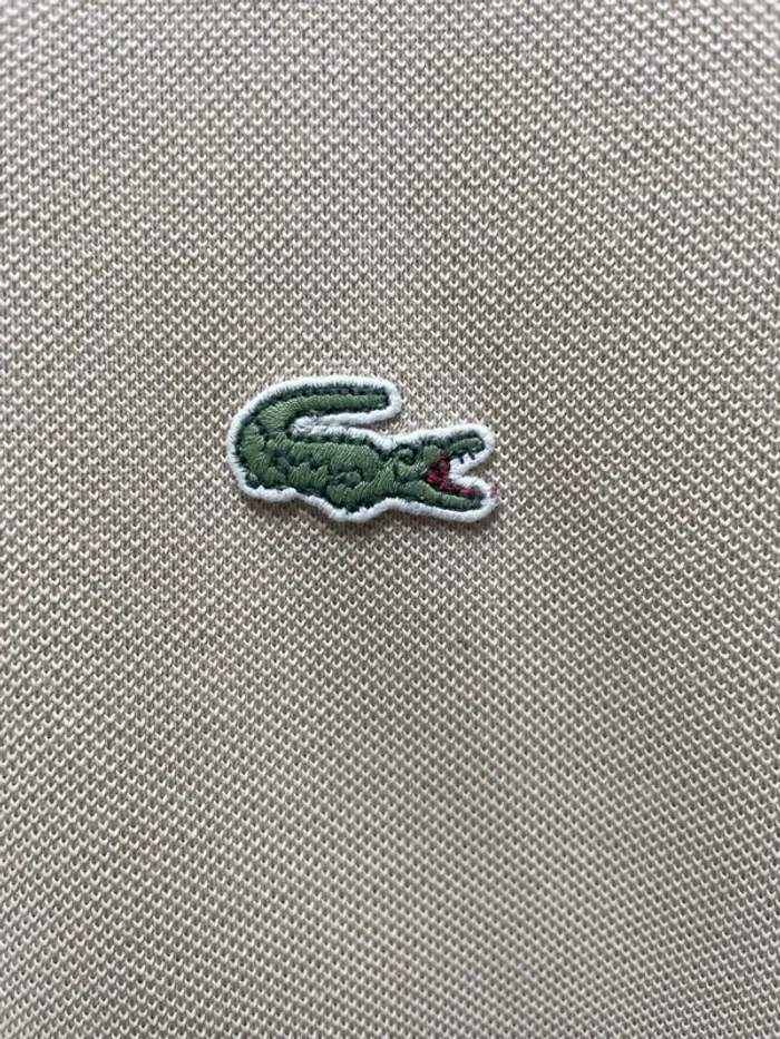 Beige polo Lacoste Mens Size 4 - photo numéro 2