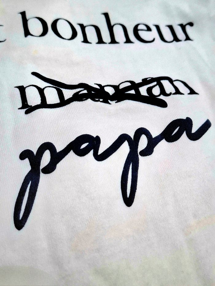 T-shirt bébé garçon Gémo 24 mois – “Petit bonheur de maman papa” - photo numéro 4