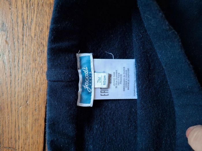 Pantalon jacadi avec pieds 3 mois mixte - photo numéro 2