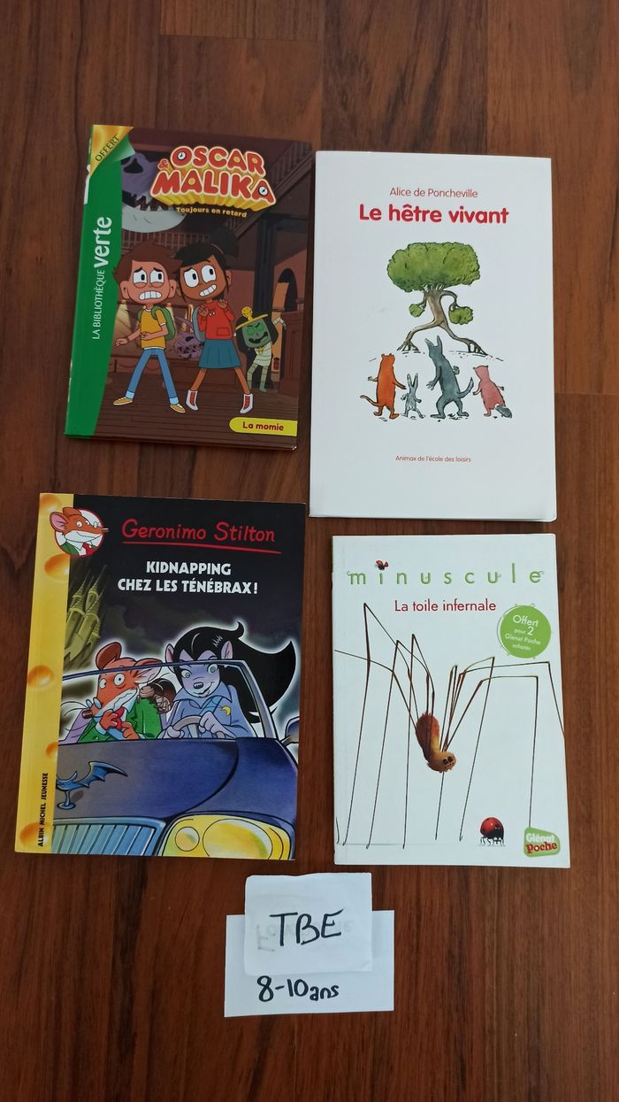 Lot livres lectures 8 à 10 ans