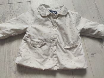 Veste blanche Kiabi 6 mois