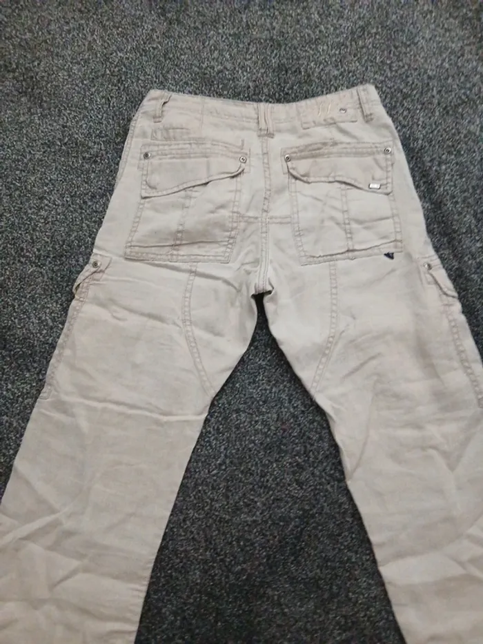 Pantalon celio léger style cargo taille 36 en ramie - photo numéro 5
