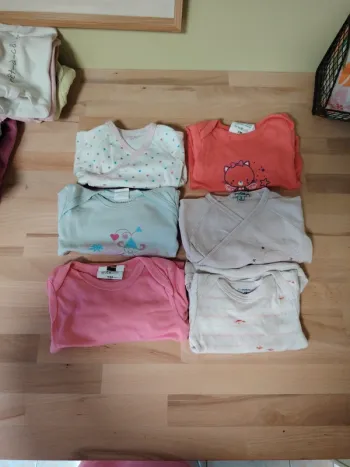 Lot de 6 body manche longue